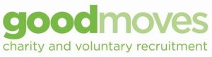 green text on white background 'Good moves charity and recruitment'