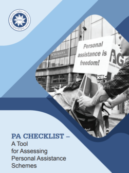 New publication: 'PA Checklist – A Tool for Assessing Personal Assistance Schemes.'