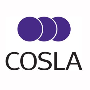COSLA logo with three purple circles