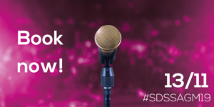 Book now! 13/11 #SDSSAGM19