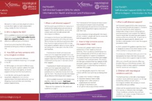 New SDS factsheets for people with neurological conditions