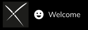 Membership Portal Welcome button with smiley face