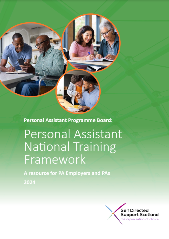 The front cover of a report titled Personal Assistant National Training Framework 